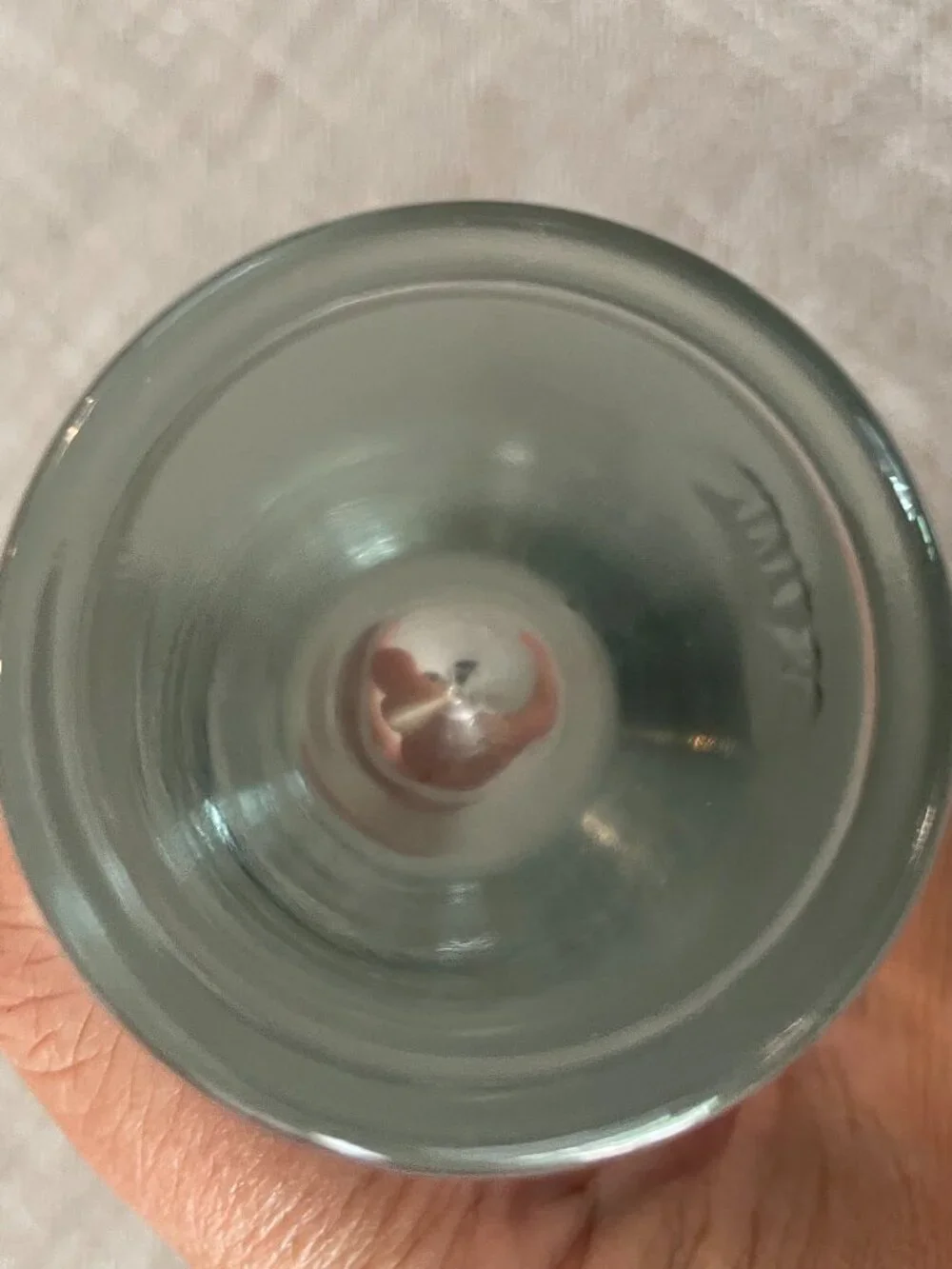 Italian Clear Glass Tear Drop Bud Vase Marked Italy 22 7